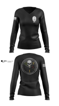 New Bern Police Violent Crime Unit 57944970 Women's Long Sleeve V-neck Shirt - 1