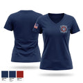 East Grays Harbor Fire Rescue Women's Short Sleeve V-neck Shirt - 1