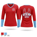 USJ Bruins Women's Long Sleeve V-neck Shirt - 1