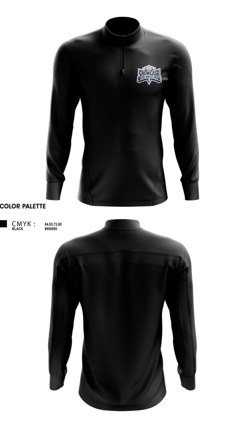 Quarter Zip Jacket, Showcase Pro Wrestling, Wrestling, Teamtime, Team time, sublimation, custom sports apparel, team uniforms, spirit wear, spiritwear, sports uniforms, custom shirts, team store, custom team store, fundraiser sports, apparel fundraiser