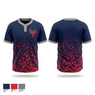 Two Button Softball Jersey, Lady Phoenix, Softball, Teamtime, Team time, sublimation, custom sports apparel, team uniforms, spirit wear, spiritwear, sports uniforms, custom shirts, team store, custom team store, fundraiser sports, apparel fundraiser