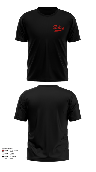 Short Sleeve Performance Shirt, Bluegrass Lightning Belles, Softball, Teamtime, Team time, sublimation, custom sports apparel, team uniforms, spirit wear, spiritwear, sports uniforms, custom shirts, team store, custom team store, fundraiser sports, apparel fundraiser