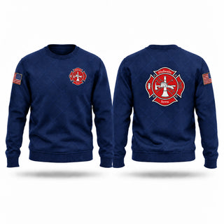 Crew Neck Sweatshirt, Oelwein Fire Department, Fire Department, Teamtime, Team time, sublimation, custom sports apparel, team uniforms, spirit wear, spiritwear, sports uniforms, custom shirts, team store, custom team store, fundraiser sports, apparel fundraiser
