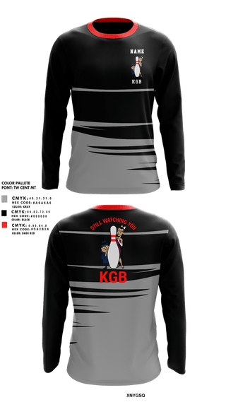 Long Sleeve Performance Shirt, KGB, Bowling, Teamtime, Team time, sublimation, custom sports apparel, team uniforms, spirit wear, spiritwear, sports uniforms, custom shirts, team store, custom team store, fundraiser sports, apparel fundraiser