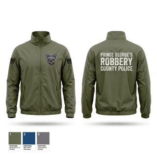 Windbreaker, Prince George's County Police Robbery Unit, Police, Teamtime, Team time, sublimation, custom sports apparel, team uniforms, spirit wear, spiritwear, sports uniforms, custom shirts, team store, custom team store, fundraiser sports, apparel fundraiser