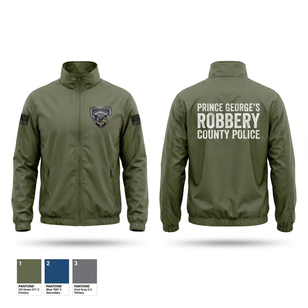 Windbreaker, Prince George's County Police Robbery Unit, Police, Teamtime, Team time, sublimation, custom sports apparel, team uniforms, spirit wear, spiritwear, sports uniforms, custom shirts, team store, custom team store, fundraiser sports, apparel fundraiser