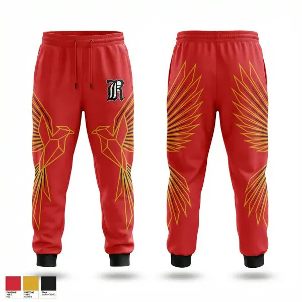 Sweatpants, RedHawks, Baseball, Teamtime, Team time, sublimation, custom sports apparel, team uniforms, spirit wear, spiritwear, sports uniforms, custom shirts, team store, custom team store, fundraiser sports, apparel fundraiser