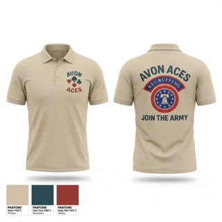 Short Sleeve Performance Polo, Avon Indiana Recruiting Station, Army, Teamtime, Team time, sublimation, custom sports apparel, team uniforms, spirit wear, spiritwear, sports uniforms, custom shirts, team store, custom team store, fundraiser sports, apparel fundraiser