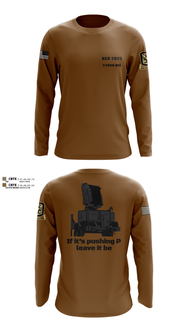 Long Sleeve Performance Shirt, 1/204th ADA, , Teamtime, Team time, sublimation, custom sports apparel, team uniforms, spirit wear, spiritwear, sports uniforms, custom shirts, team store, custom team store, fundraiser sports, apparel fundraiser