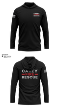 Carey Rural Fire & Rescue Long Sleeve Performance Shirt with hood - 11