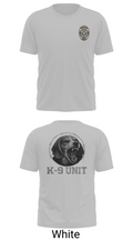 Farmersville PD K9 Hunter 53756358 Old School Cotton Feel Shirt - 7