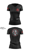 106 Fuels Shop 90639653 Women's Short Sleeve V-neck Shirt - 21
