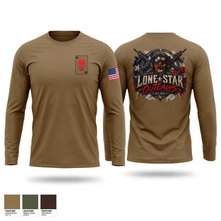 Long Sleeve Performance Shirt, Lone Star Outlaws, Army, Teamtime, Team time, sublimation, custom sports apparel, team uniforms, spirit wear, spiritwear, sports uniforms, custom shirts, team store, custom team store, fundraiser sports, apparel fundraiser