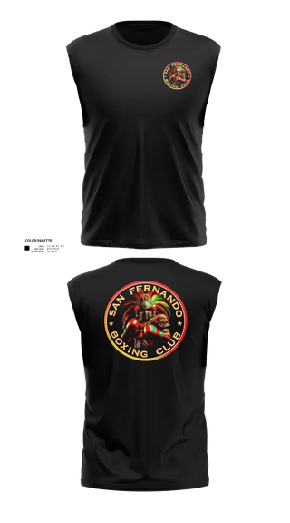 Sleeveless Performance Shirt, San Fernando Boxing Club, Spirit Store, Teamtime, Team time, sublimation, custom sports apparel, team uniforms, spirit wear, spiritwear, sports uniforms, custom shirts, team store, custom team store, fundraiser sports, apparel fundraiser