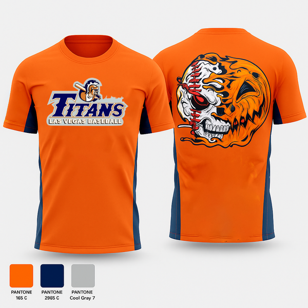 Short Sleeve Performance Shirt, Titans, Baseball, Teamtime, Team time, sublimation, custom sports apparel, team uniforms, spirit wear, spiritwear, sports uniforms, custom shirts, team store, custom team store, fundraiser sports, apparel fundraiser