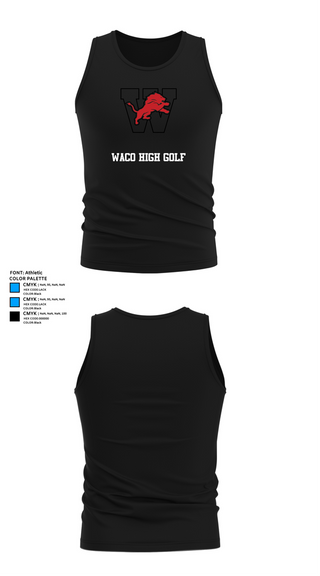 Tank Top, Waco High Golf, Golf, Teamtime, Team time, sublimation, custom sports apparel, team uniforms, spirit wear, spiritwear, sports uniforms, custom shirts, team store, custom team store, fundraiser sports, apparel fundraiser