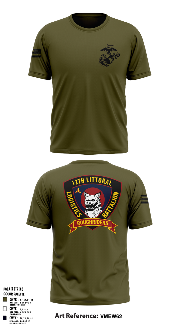 Old School Cotton Feel Shirt, 12TH LITTORAL LOGISTICS BATTALION, Marines, Teamtime, Team time, sublimation, custom sports apparel, team uniforms, spirit wear, spiritwear, sports uniforms, custom shirts, team store, custom team store, fundraiser sports, apparel fundraiser