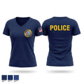 Perth Amboy Police 15523894 Women's Short Sleeve V-neck Shirt - 1