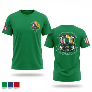 Old School Cotton Feel Shirt, Hagerman Fire and Ems, Fire Department, Teamtime, Team time, sublimation, custom sports apparel, team uniforms, spirit wear, spiritwear, sports uniforms, custom shirts, team store, custom team store, fundraiser sports, apparel fundraiser
