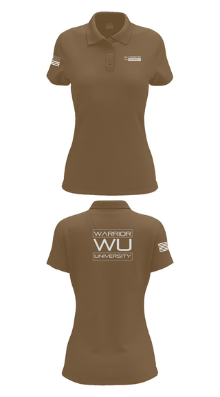Womens Short Sleeve Performance Polo, Warrior University, , Teamtime, Team time, sublimation, custom sports apparel, team uniforms, spirit wear, spiritwear, sports uniforms, custom shirts, team store, custom team store, fundraiser sports, apparel fundraiser