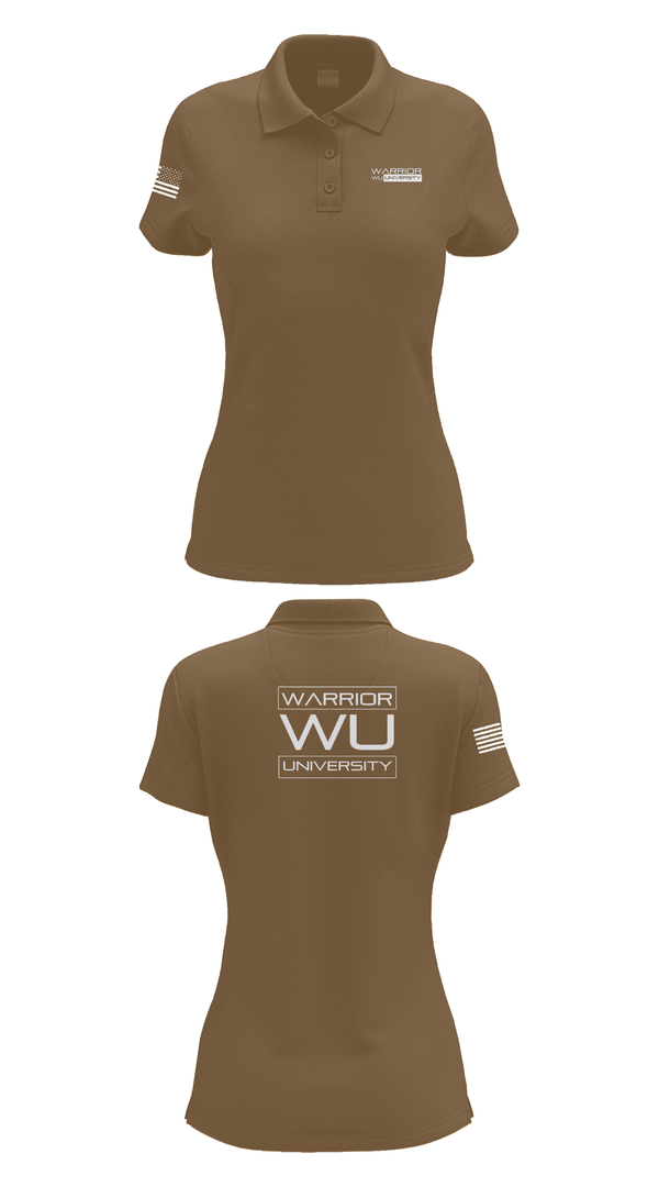Womens Short Sleeve Performance Polo, Warrior University, , Teamtime, Team time, sublimation, custom sports apparel, team uniforms, spirit wear, spiritwear, sports uniforms, custom shirts, team store, custom team store, fundraiser sports, apparel fundraiser