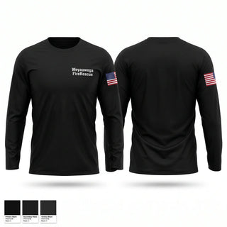 Long Sleeve Performance Shirt, Weyauwega Fire/Rescue, Fire Department, Teamtime, Team time, sublimation, custom sports apparel, team uniforms, spirit wear, spiritwear, sports uniforms, custom shirts, team store, custom team store, fundraiser sports, apparel fundraiser