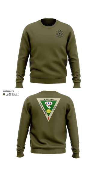 Crew Neck Sweatshirt, NDT-1, Army, Teamtime, Team time, sublimation, custom sports apparel, team uniforms, spirit wear, spiritwear, sports uniforms, custom shirts, team store, custom team store, fundraiser sports, apparel fundraiser