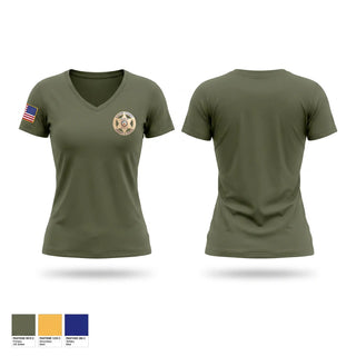 Womens Short Sleeve Vneck Shirt, Cooper County Sheriff’s Office, Police, Teamtime, Team time, sublimation, custom sports apparel, team uniforms, spirit wear, spiritwear, sports uniforms, custom shirts, team store, custom team store, fundraiser sports, apparel fundraiser