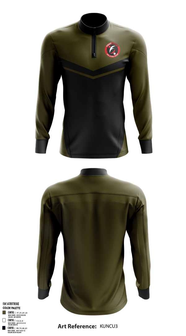 Quarter Zip Jacket, Fight Sports, , Teamtime, Team time, sublimation, custom sports apparel, team uniforms, spirit wear, spiritwear, sports uniforms, custom shirts, team store, custom team store, fundraiser sports, apparel fundraiser