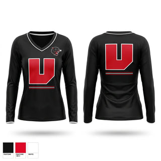 Womens Long Sleeve Vneck Shirt, Uprep, Women's Basketball, Teamtime, Team time, sublimation, custom sports apparel, team uniforms, spirit wear, spiritwear, sports uniforms, custom shirts, team store, custom team store, fundraiser sports, apparel fundraiser