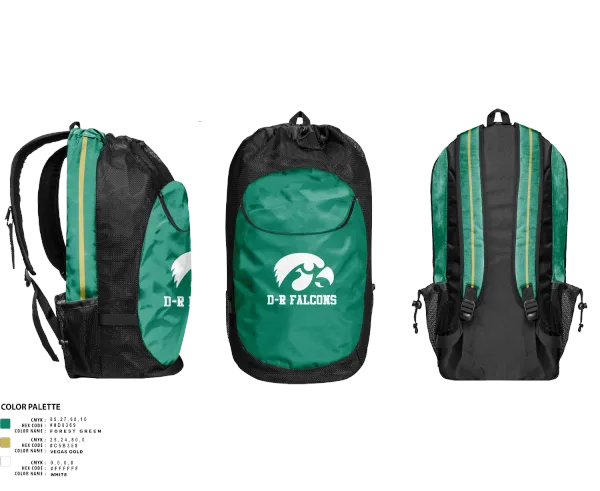Gear Bag, D-R Falcons, , Teamtime, Team time, sublimation, custom sports apparel, team uniforms, spirit wear, spiritwear, sports uniforms, custom shirts, team store, custom team store, fundraiser sports, apparel fundraiser