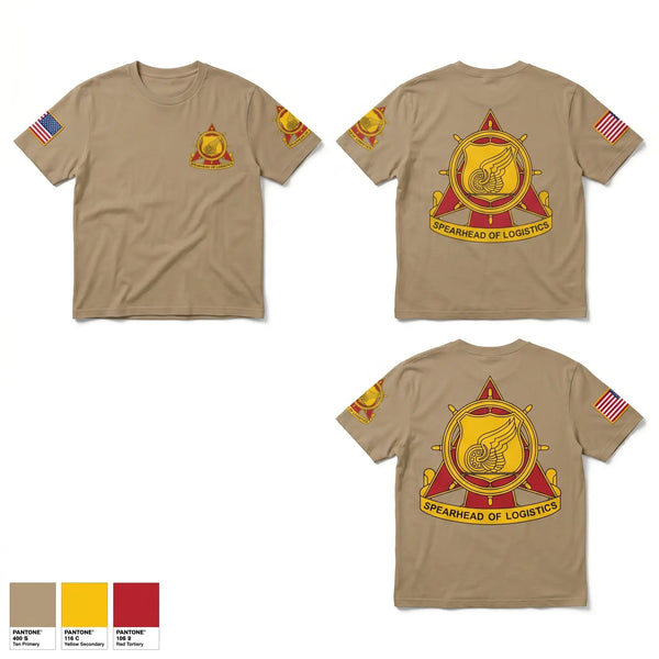 Old School Cotton Feel Shirt, 1229th Transportation Company, Army, Teamtime, Team time, sublimation, custom sports apparel, team uniforms, spirit wear, spiritwear, sports uniforms, custom shirts, team store, custom team store, fundraiser sports, apparel fundraiser