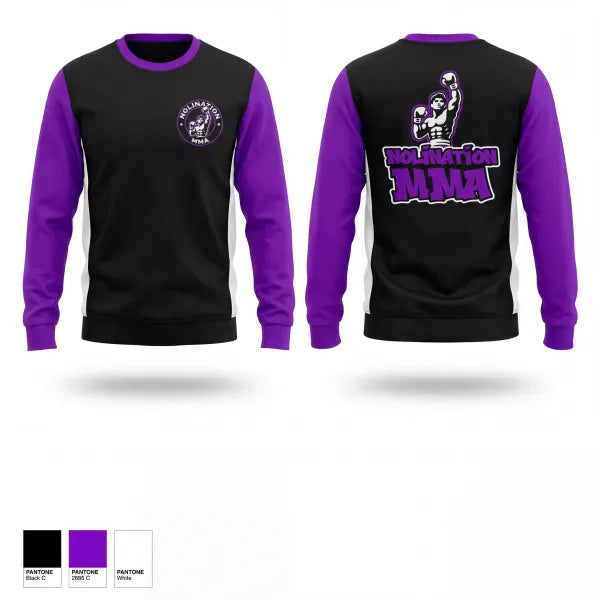 Crew Neck Sweatshirt, NOLINATION MMA, , Teamtime, Team time, sublimation, custom sports apparel, team uniforms, spirit wear, spiritwear, sports uniforms, custom shirts, team store, custom team store, fundraiser sports, apparel fundraiser