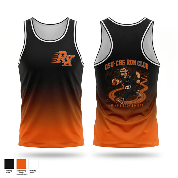 Mens Track Singlet, OSU-CHS Run Club, Track & Field, Teamtime, Team time, sublimation, custom sports apparel, team uniforms, spirit wear, spiritwear, sports uniforms, custom shirts, team store, custom team store, fundraiser sports, apparel fundraiser