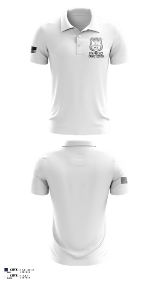 Short Sleeve Performance Polo, 5th PCT Crime Section, , Teamtime, Team time, sublimation, custom sports apparel, team uniforms, spirit wear, spiritwear, sports uniforms, custom shirts, team store, custom team store, fundraiser sports, apparel fundraiser