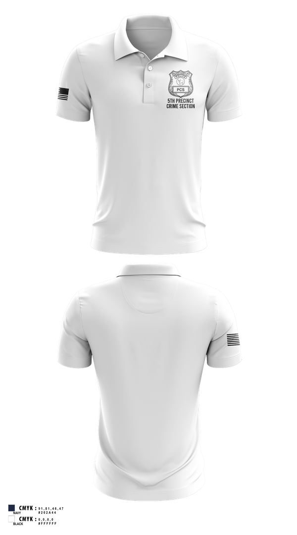 Short Sleeve Performance Polo, 5th PCT Crime Section, , Teamtime, Team time, sublimation, custom sports apparel, team uniforms, spirit wear, spiritwear, sports uniforms, custom shirts, team store, custom team store, fundraiser sports, apparel fundraiser