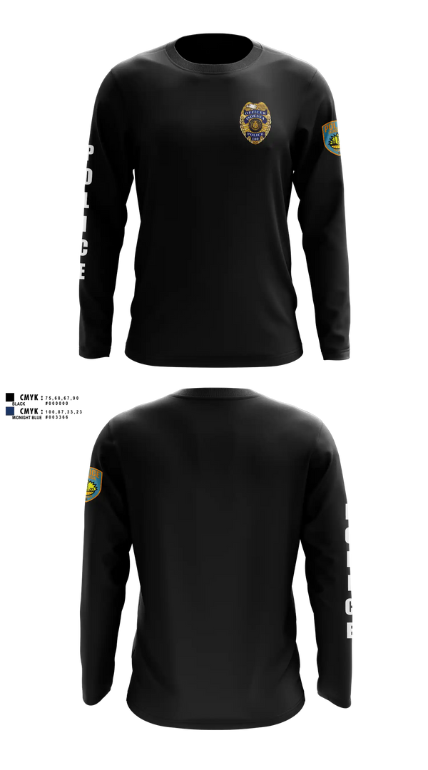 Long Sleeve Performance Shirt, team name, Police, Teamtime, Team time, sublimation, custom sports apparel, team uniforms, spirit wear, spiritwear, sports uniforms, custom shirts, team store, custom team store, fundraiser sports, apparel fundraiser