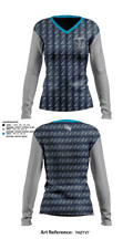 Deadbird RFC 27693288 Women's Long Sleeve V-neck Shirt - 2