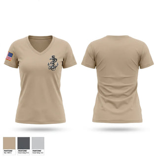 Womens Short Sleeve Vneck Shirt, SurgeMain NYC, Navy, Teamtime, Team time, sublimation, custom sports apparel, team uniforms, spirit wear, spiritwear, sports uniforms, custom shirts, team store, custom team store, fundraiser sports, apparel fundraiser