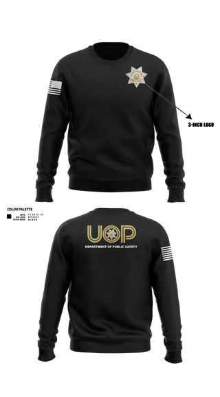Crew Neck Sweatshirt, Department of Public Safety, Police, Teamtime, Team time, sublimation, custom sports apparel, team uniforms, spirit wear, spiritwear, sports uniforms, custom shirts, team store, custom team store, fundraiser sports, apparel fundraiser