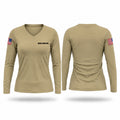 820 COS K9 Women's Long Sleeve V-neck Shirt - 1