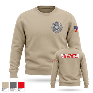Crew Neck Sweatshirt, New Jersey Division of Fire Safety, Fire Department, Teamtime, Team time, sublimation, custom sports apparel, team uniforms, spirit wear, spiritwear, sports uniforms, custom shirts, team store, custom team store, fundraiser sports, apparel fundraiser