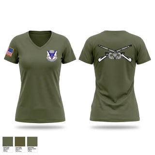 Womens Short Sleeve Vneck Shirt, A Co 2-134 IN BN ABN, National Guard, Teamtime, Team time, sublimation, custom sports apparel, team uniforms, spirit wear, spiritwear, sports uniforms, custom shirts, team store, custom team store, fundraiser sports, apparel fundraiser