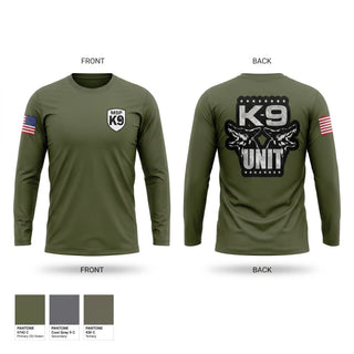 Long Sleeve Performance Shirt, State Patrol K9 Unit, Police, Teamtime, Team time, sublimation, custom sports apparel, team uniforms, spirit wear, spiritwear, sports uniforms, custom shirts, team store, custom team store, fundraiser sports, apparel fundraiser