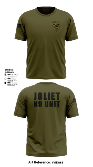 Old School Cotton Feel Shirt, Joliet Police K-9 Unit, Police, Teamtime, Team time, sublimation, custom sports apparel, team uniforms, spirit wear, spiritwear, sports uniforms, custom shirts, team store, custom team store, fundraiser sports, apparel fundraiser