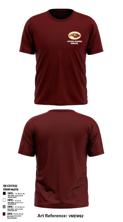 Central Regional High School Bowling 42780139 Short Sleeve Performance Shirt - 2