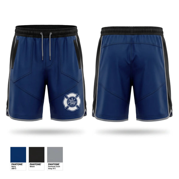 Athletic Shorts With Pockets, Kirtland AFB Fire Department, Fire Department, Teamtime, Team time, sublimation, custom sports apparel, team uniforms, spirit wear, spiritwear, sports uniforms, custom shirts, team store, custom team store, fundraiser sports, apparel fundraiser