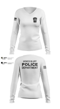 HOKES BLUFF POLICE DEPARTMENT 69321559 Women's Long Sleeve V-neck Shirt - 4