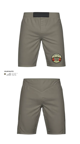 Fight Shorts, Universal Boxing Gym, National Guard, Teamtime, Team time, sublimation, custom sports apparel, team uniforms, spirit wear, spiritwear, sports uniforms, custom shirts, team store, custom team store, fundraiser sports, apparel fundraiser