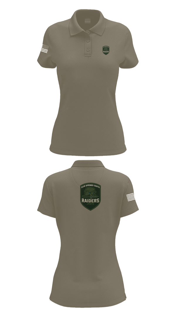Womens Short Sleeve Performance Polo, BSS JROTC, , Teamtime, Team time, sublimation, custom sports apparel, team uniforms, spirit wear, spiritwear, sports uniforms, custom shirts, team store, custom team store, fundraiser sports, apparel fundraiser